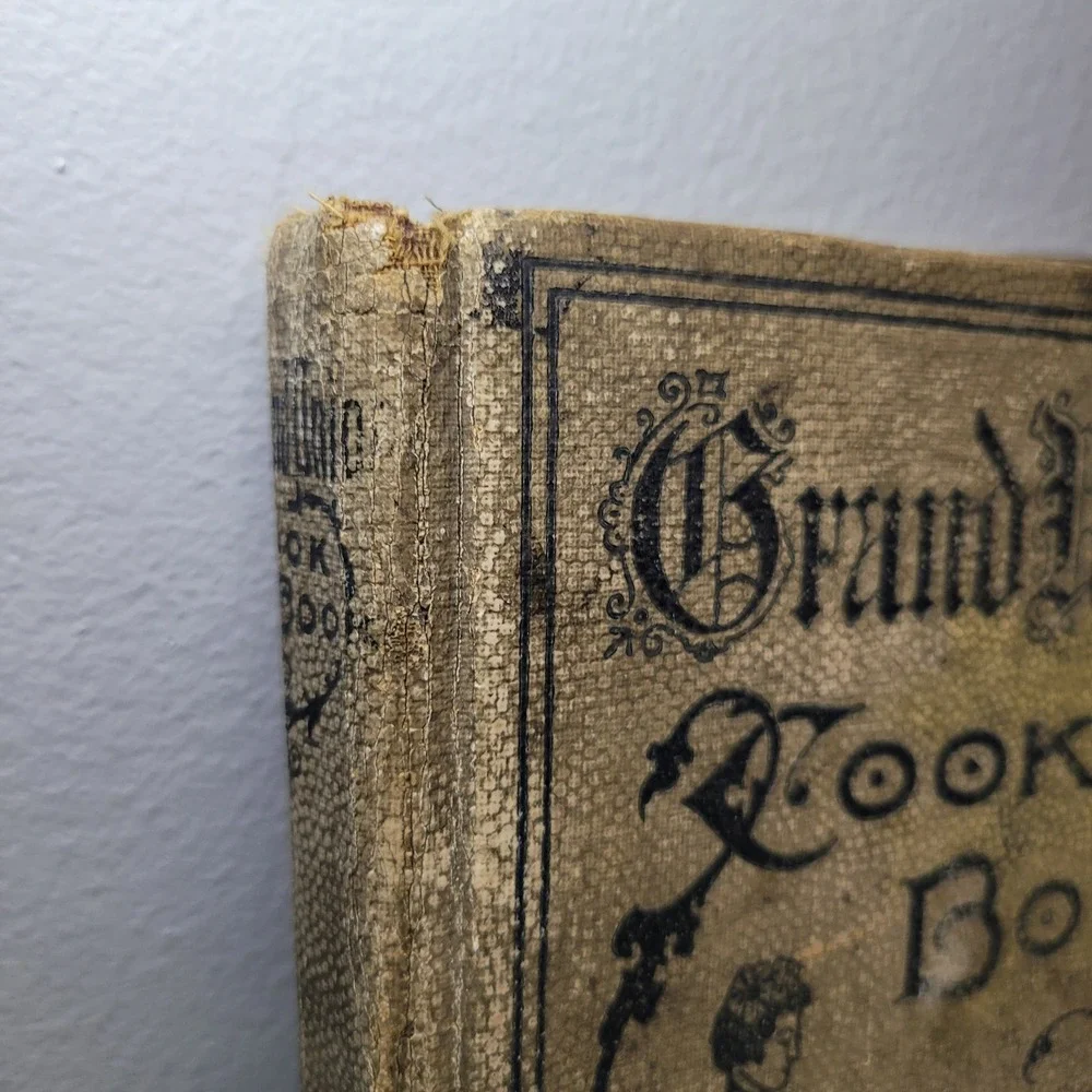 Grand Union 1902 Antique Cook Book Compton Hardcover‎ Vintage Recipes Fair
